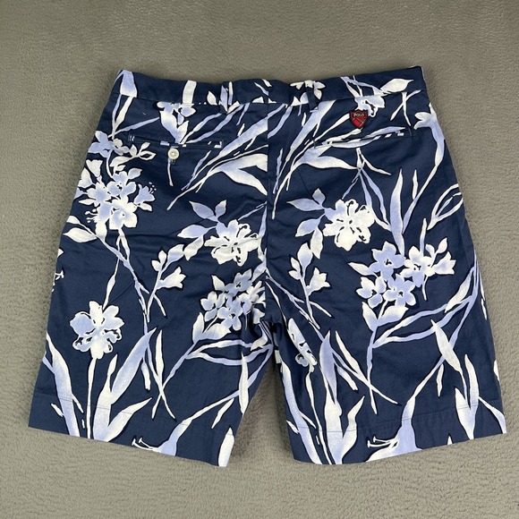 Polo Golf Ralph Lauren Shorts Mens 35 Navy Blue White Floral Golf Classic Fit - Picture 10 of 12